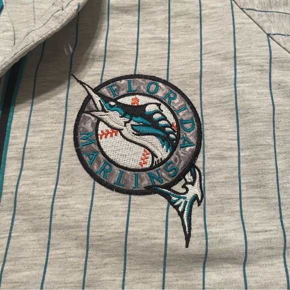 VINTAGE 90s Florida Marlins MLB Jersey - L - Picture 4 of 7